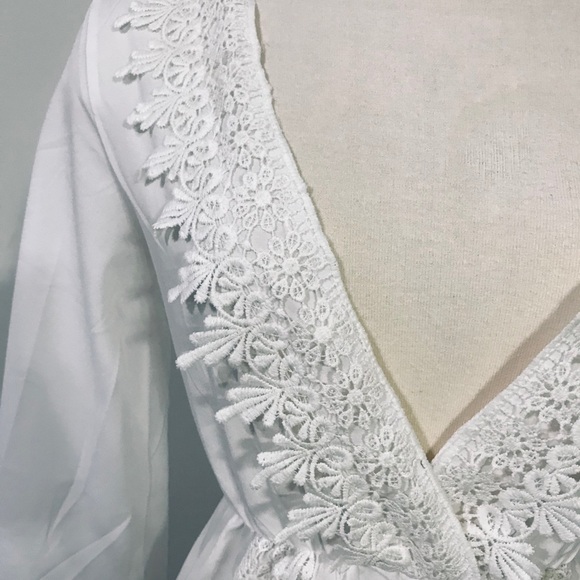 🤍 WHITE BOHO CHIC ROMPER SHORTS 🤍 - Picture 7 of 13